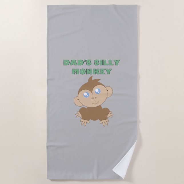 Alberner Affe - Strandtuch (Vorderseite)