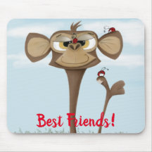 Alberner Affe und Ladybugs