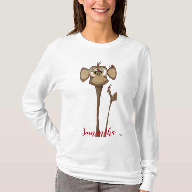 Alberner Affe und Ladybugs T-Shirt (Vorderseite)