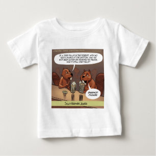 Alberner Biber Jokes Funny Cartoon Baby T-shirt
