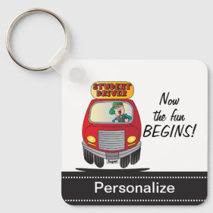 Alberner Cartoon-Schüler Schlüsselanhänger