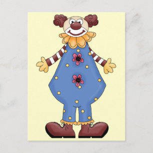 Alberner Circus Clown Postkarte