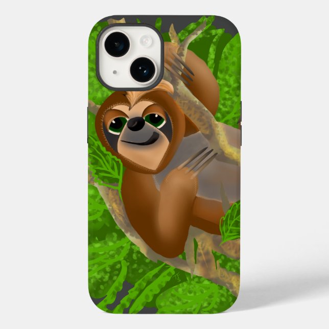 Alberner Faultier in einem Baum Case-Mate iPhone Hülle (Rückseite)