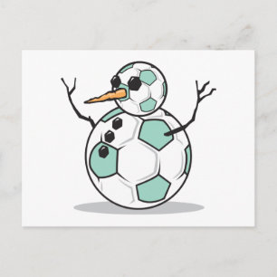 alberner Fußballschneemann Postkarte