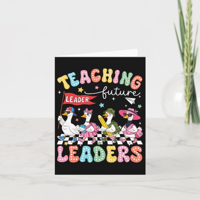 Alberner Gänsehaut-Lehrer zurück T Karte (Vorderseite)