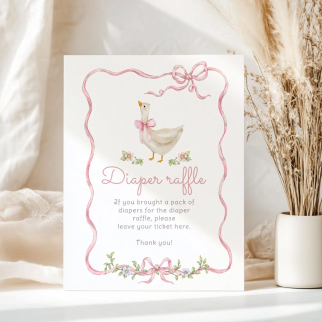 Alberner Gänserosa Bogen Vintager Windeln Poster (Von Creator hochgeladen)