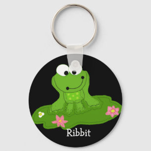 Alberner grüner Frosch Schlüsselanhänger