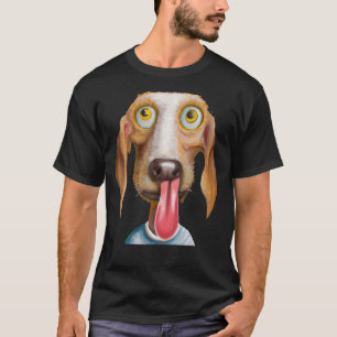 Alberner Hund niedliche Welpenkünstlerin Hündchen- T-Shirt