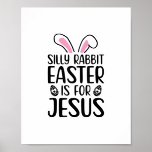 Alberner Kaninchenoster für Jesus Ostern Poster