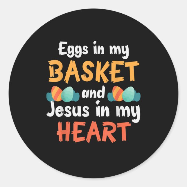 Alberner Kaninchenoster ist für Jesus Ostern in me Runder Aufkleber (Vorderseite)