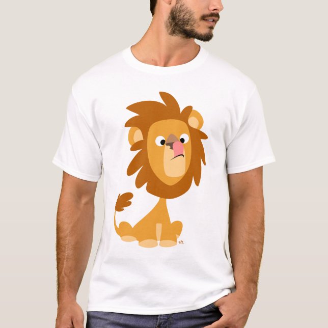 Alberner Löwe! Cartoonkleinkind T - Shirt (Vorderseite)