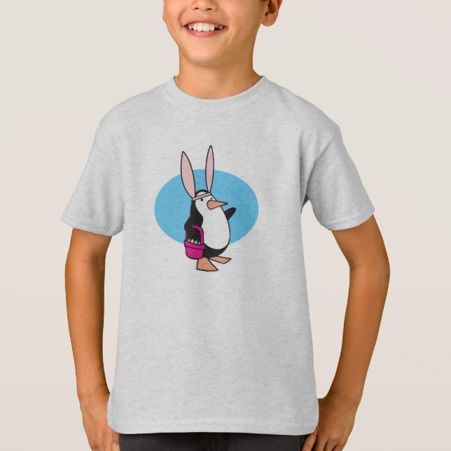 alberner Osterhasen-Pinguin T-Shirt (Vorderseite)
