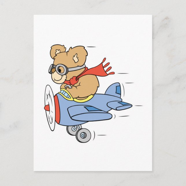 Alberner Pilotenbär Postkarte (Vorderseite)
