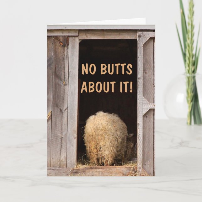 Alberner Scherz wird gut Karte (Vorderseite)