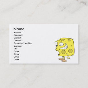 alberner Schweizer Käse-Cartoon Visitenkarte