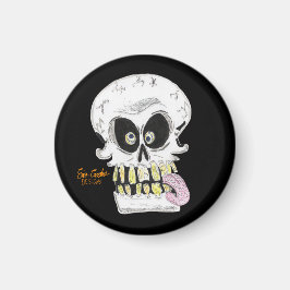 alberner Totenkopf-Skelett-Gesicht Magnet