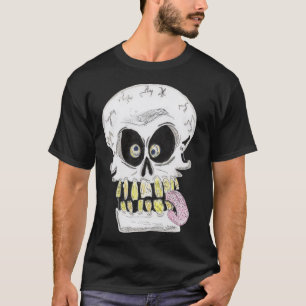 alberner Totenkopf-Skelett-Gesicht T-Shirt