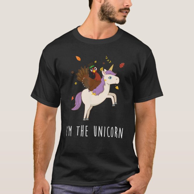 Alberner türkischer Riding Unicorn Matching Ernted T-Shirt (Vorderseite)