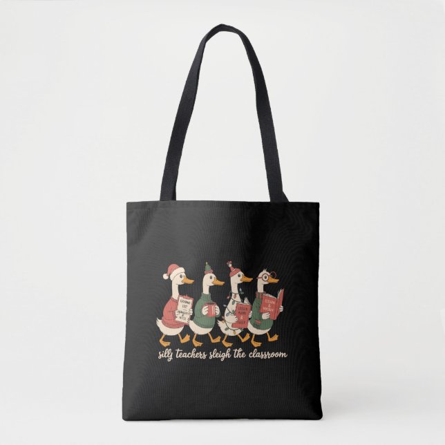 Alberner Weihnachtslehrer Goose Geschenk Gemütlich (Vorderseite)