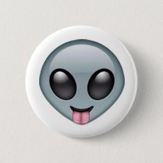 Albernes alien Emoji Button