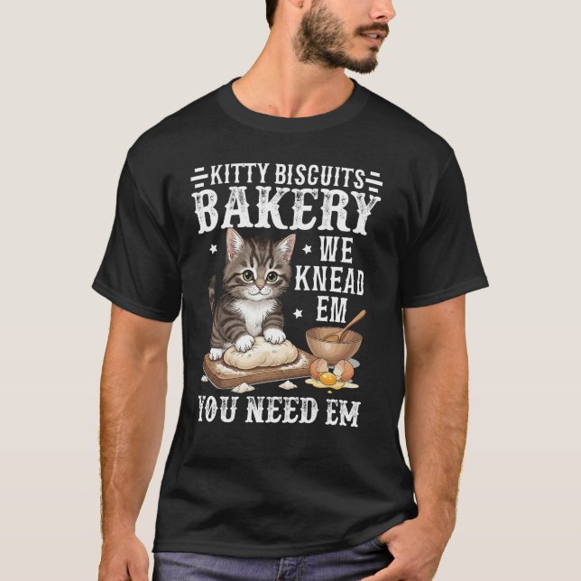 Albernes Cat Meme Crewneck Bakery Geschenk für Kat T-Shirt (Vorderseite)