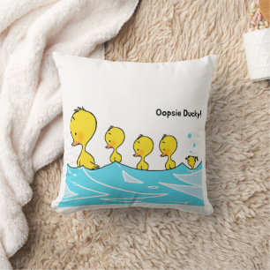 Albernes Duckling macht einen Splash Kissen