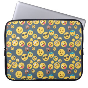 Albernes Emoji Grau-Muster Laptopschutzhülle