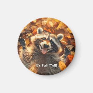 Albernes Fallraccoon Magnet