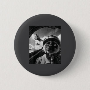 Albernes Flugzeug Katze Jet Pilot Selfie Siamese K Button