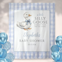 Albernes Gänseblauer Kinderdusche Foto Hintergrund