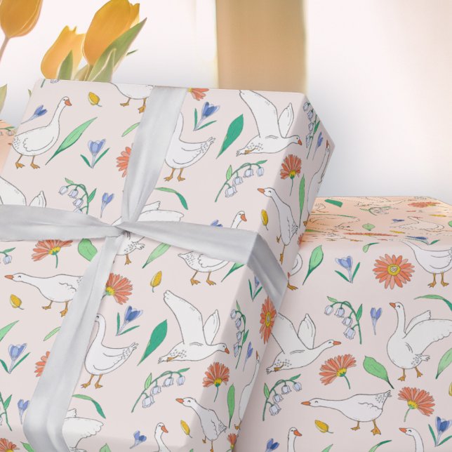 Albernes GänseParty Geschenkpapier (Von Creator hochgeladen)