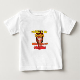 Albernes Gesicht: Humor mit herausgestreckter Zung Baby T-shirt