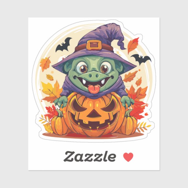 Albernes Halloween-Monster Aufkleber (Blatt)