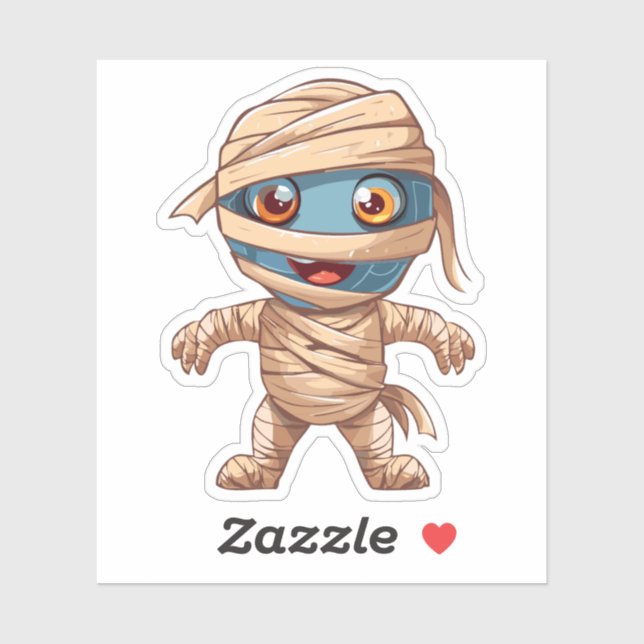 Albernes Halloween-Monster Aufkleber (Blatt)