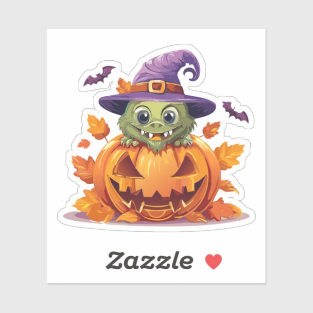 Albernes Halloween-Monster Aufkleber (Blatt)