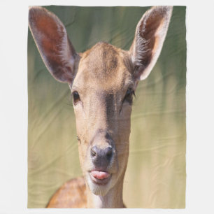 Albernes Hirsch Fleecedecke