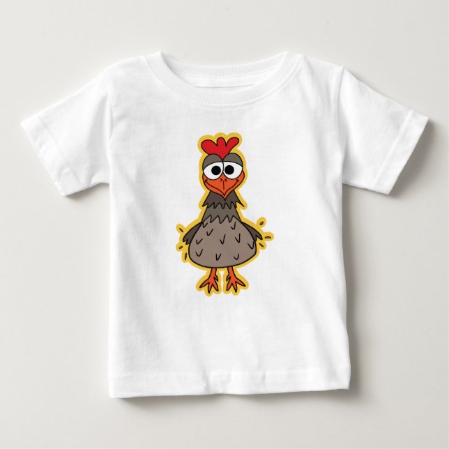 Albernes Huhn Baby T-shirt (Vorderseite)