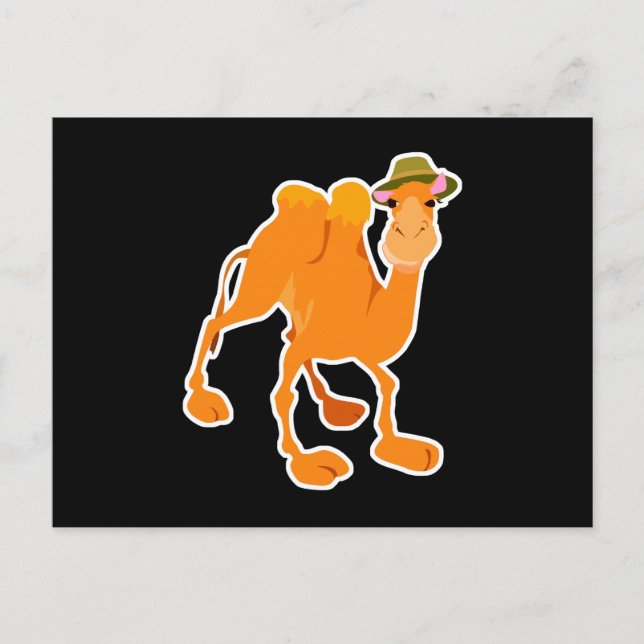 albernes Kamel Postkarte (Vorderseite)