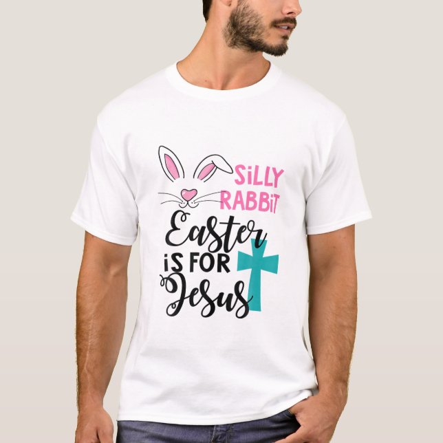 Albernes Kaninchenöster ist für Jesus Kinder Junge T-Shirt (Vorderseite)