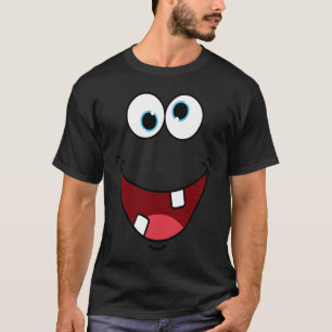 Albernes Monster-Gesichtszeichen Leichtes Hallowee T-Shirt
