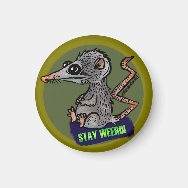 albernes Opossum Magnet (Vorne)