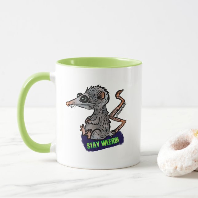 albernes Opossum Tasse (Mit Donut)