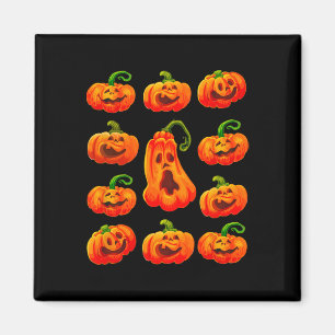 Albernes Sonnenlicht Halloween Pumpkin Gesichter S Magnet