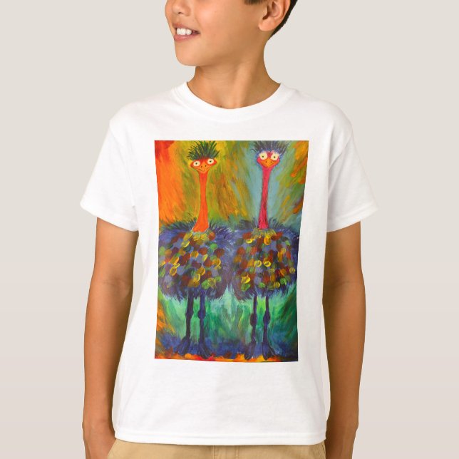 Albernes StraußenShirt T-Shirt (Vorderseite)