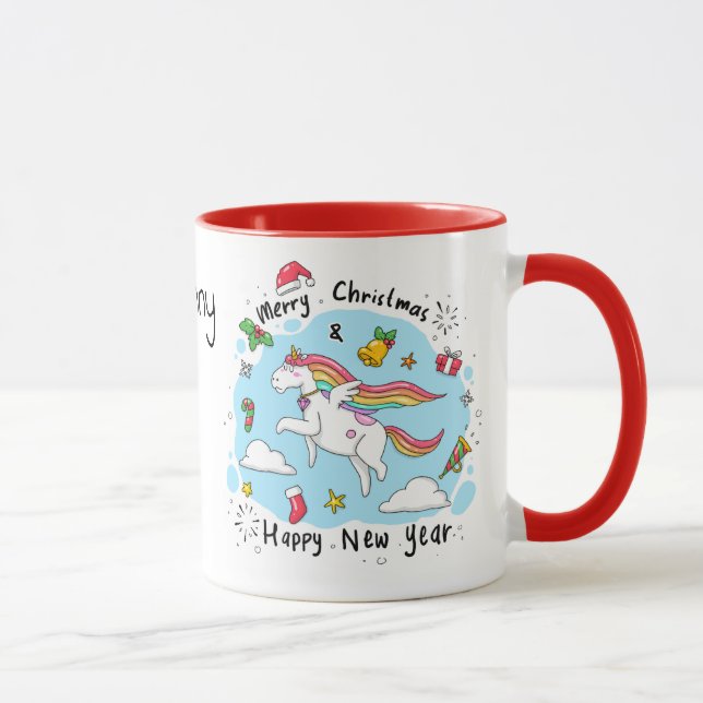 Albernes Weihnachtsgeschenk mit Name Friend Gesche Tasse (Rechts)
