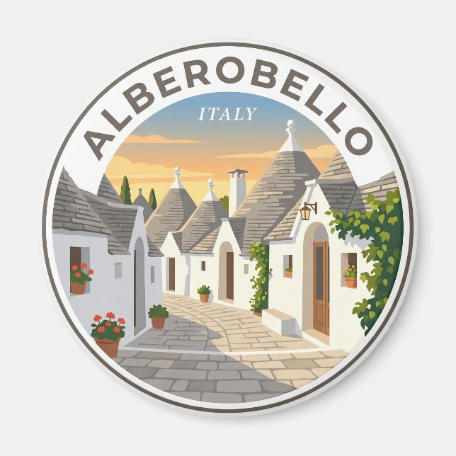 Alberobello Italien Magnet (Vorne)