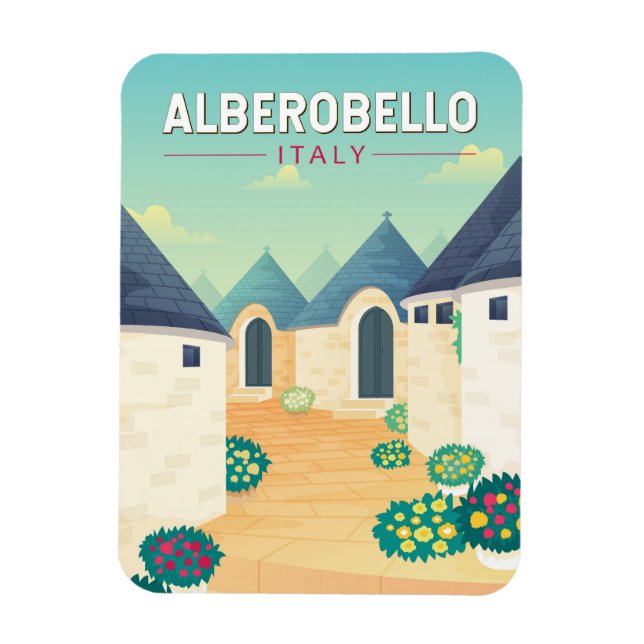 Alberobello Italien Reisen Kunst, Dichtung und Mus Magnet (Vertikal)