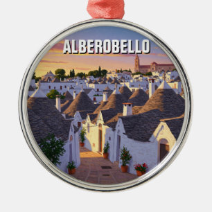 Alberobello Italien Trulli-Häuser Reise Ornament Aus Metall