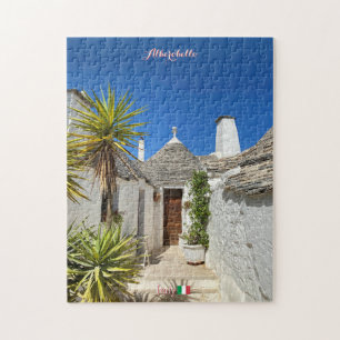 Alberobello Trulli in Italien, Bari Reise Puzzle