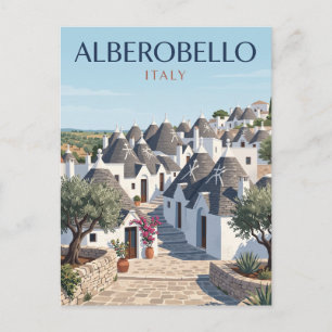Alberobello Trulli Italien Postkarte